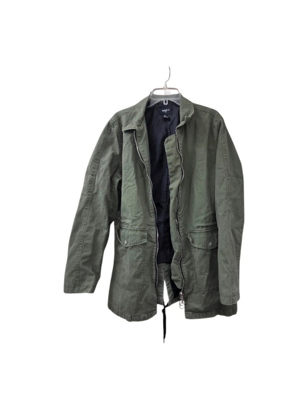 Forever 21 green utility jacket
